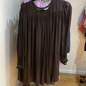 Brown mid flowy dress